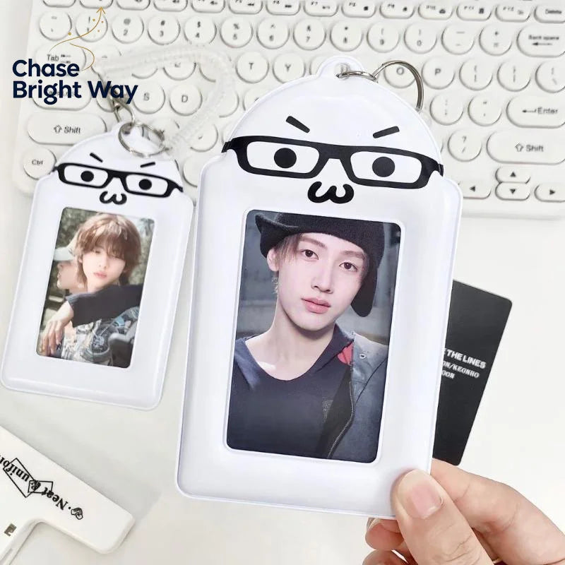 Kpop Photocard Holder with Lanyard – Anti-Scratch PVC Sleeve