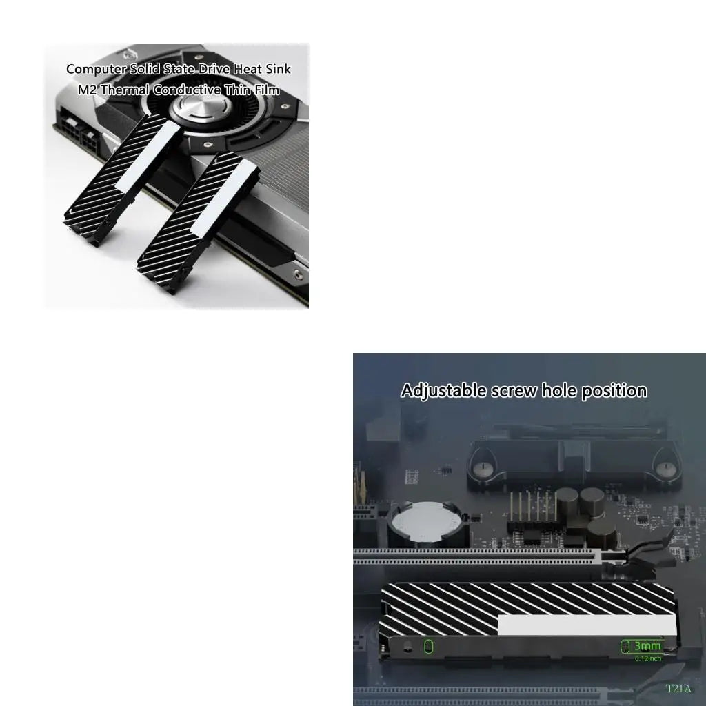 M.2 2280 NVMe SSD Metal Heatsink – Thermal Cooling Cover