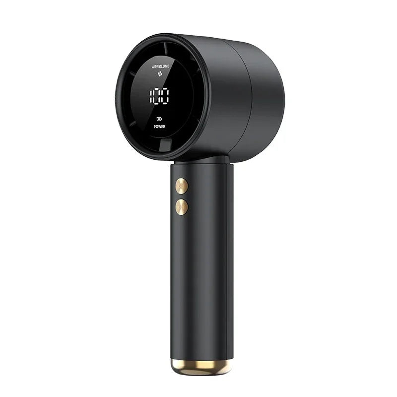 USB Mini Turbo Handheld Fan – 100-Speed Rechargeable Portable