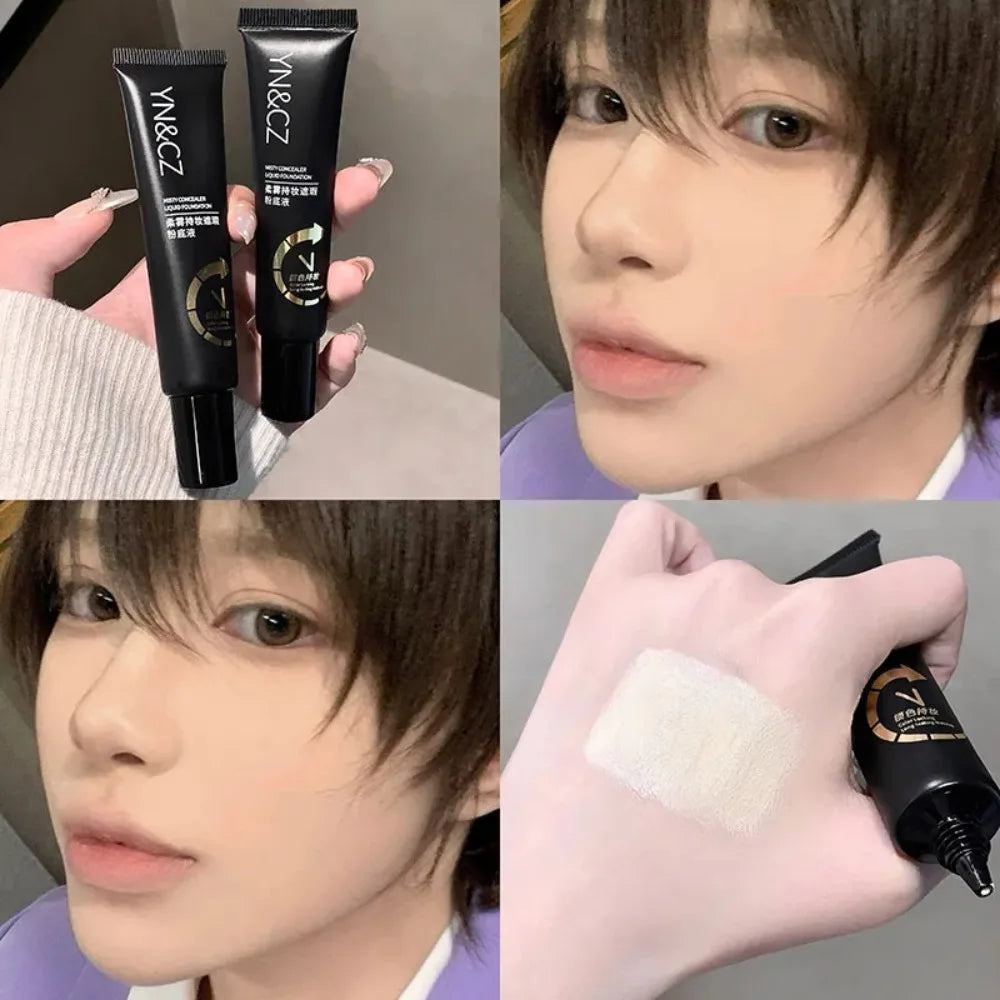 White Liquid Foundation Full Coverage Matte Waterproof 30ml