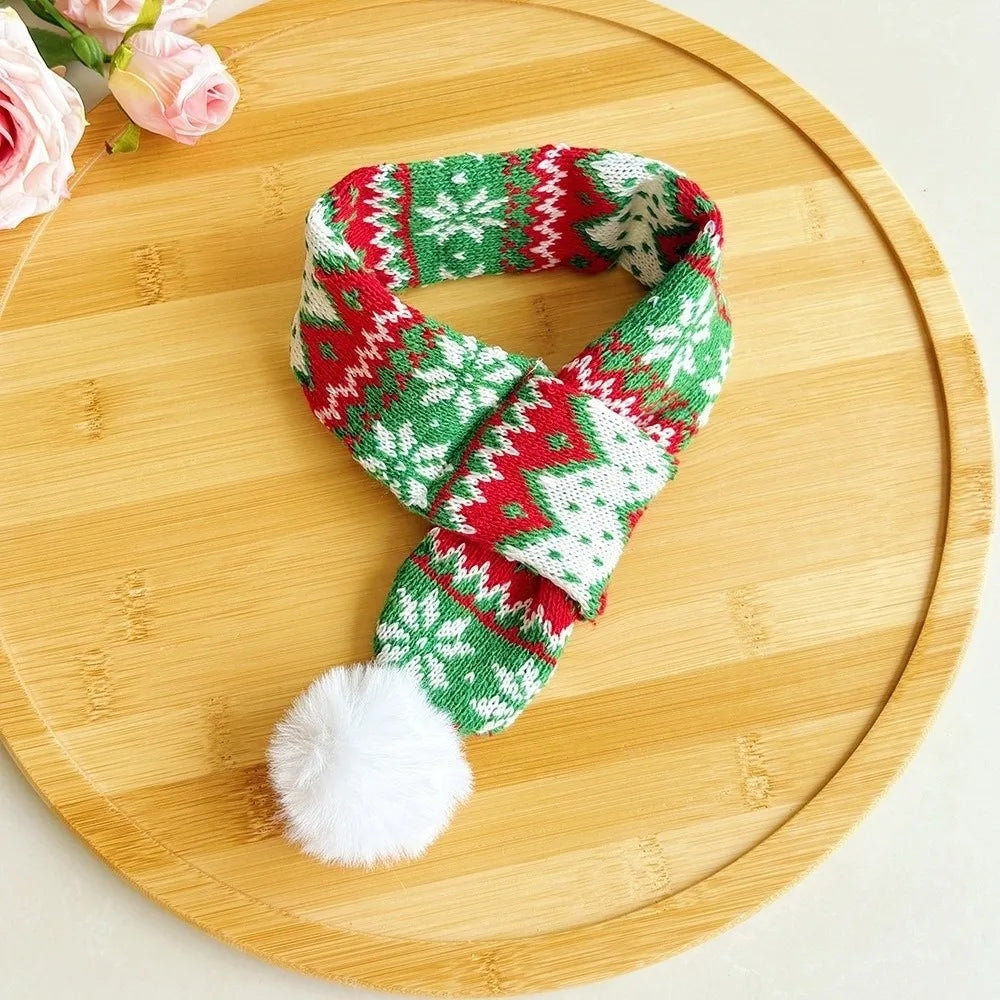 Christmas Dog Scarf Bandana – Festive Small Pet Neck Warmer