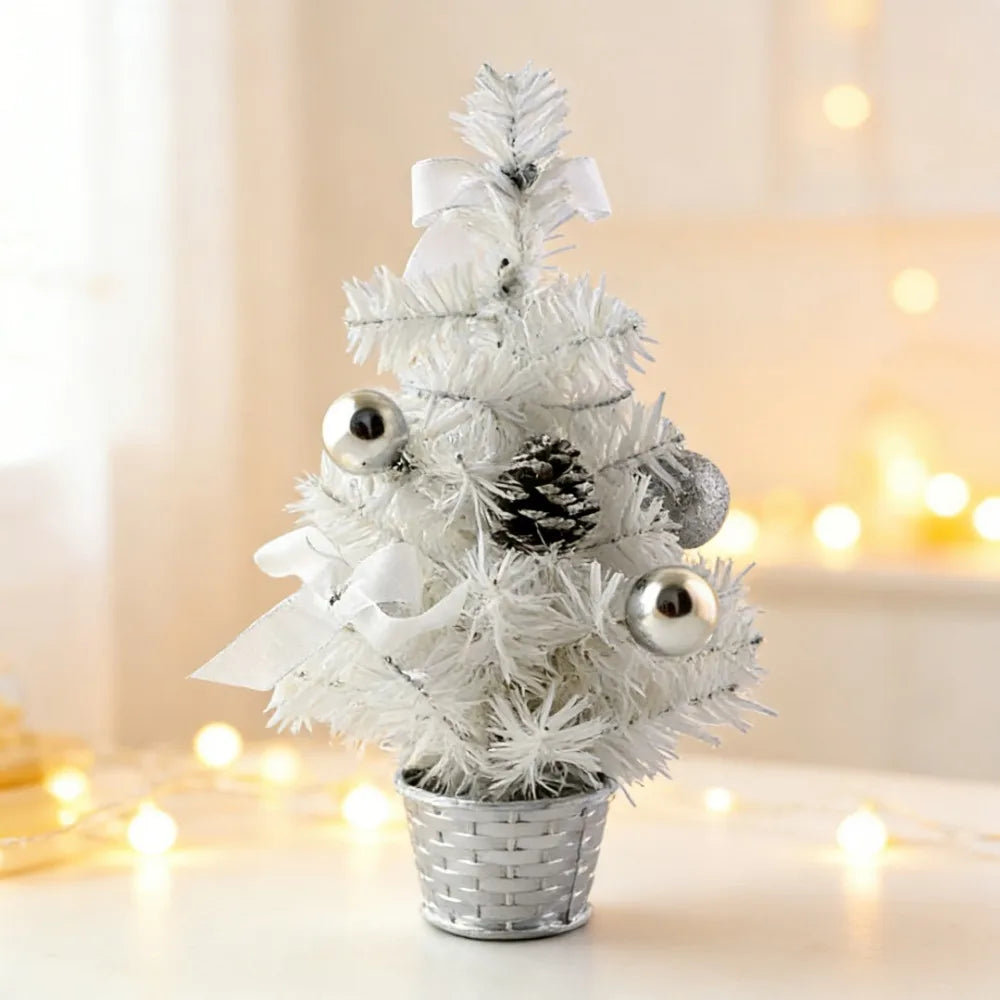Mini Christmas Tree 15cm | Pre-Decorated Tabletop Holiday Decor