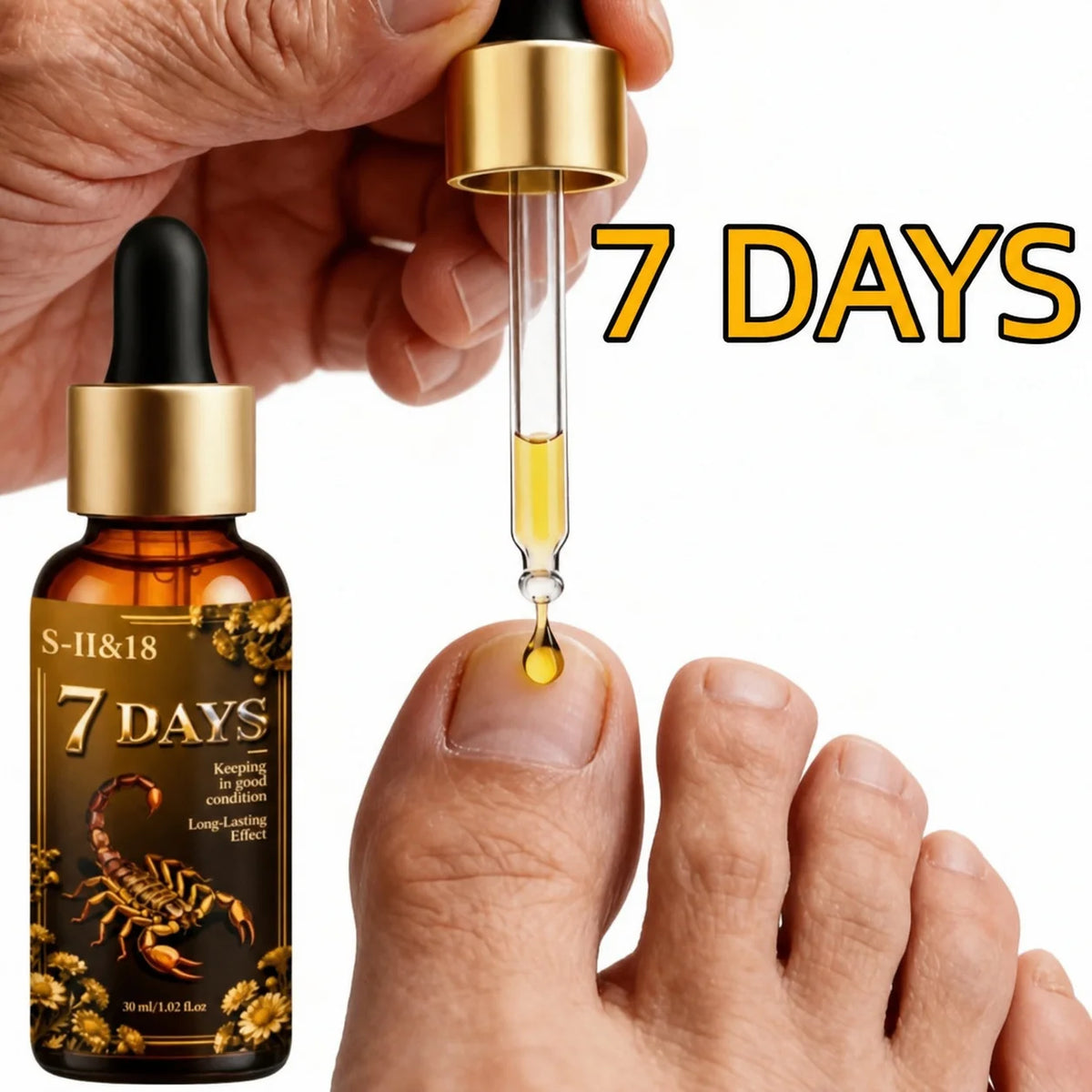 Toenail Care Liquid 2-Pack – Bee Venom & Ginger Hydration