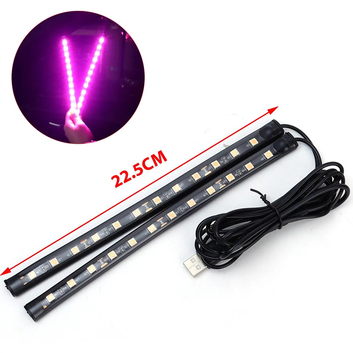 USB Car Ambient Light – Multicolor LED Interior Mood Kit