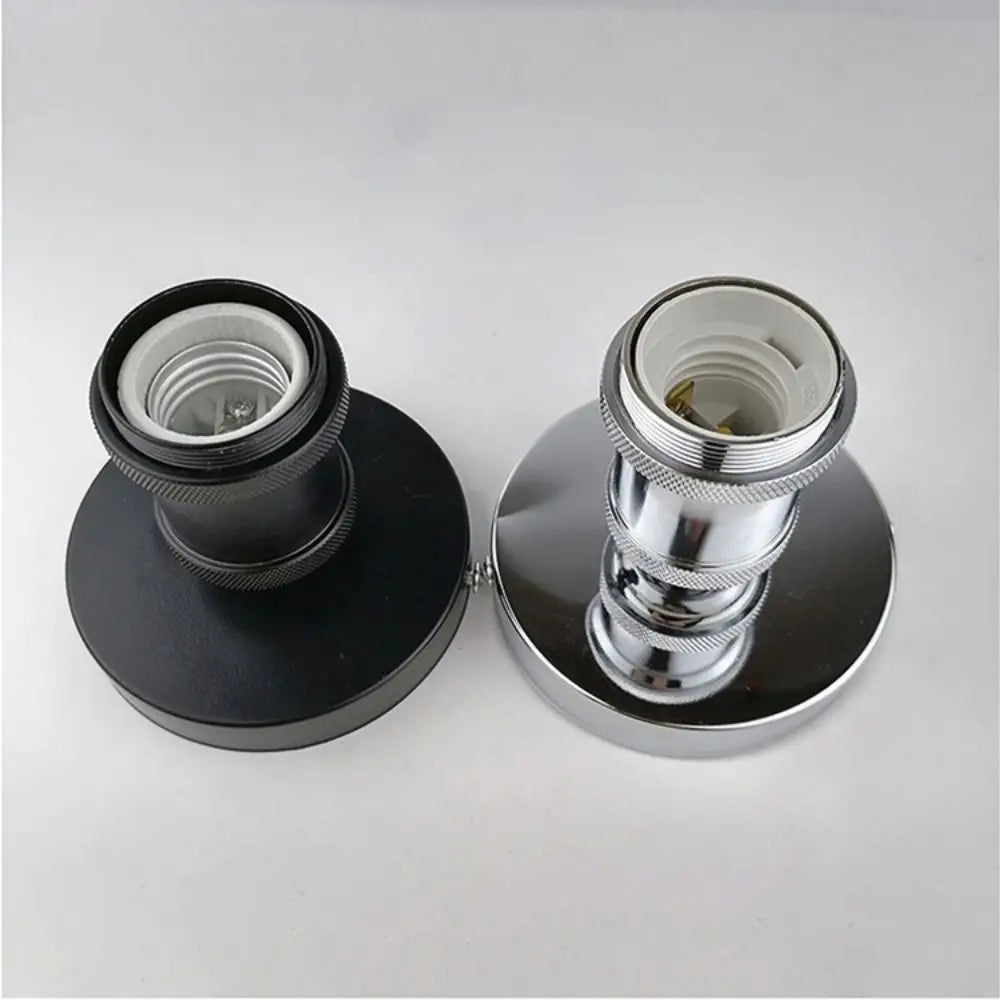 Vintage E27 Lamp Holder Socket – Electroplated Aluminum Bulb Base