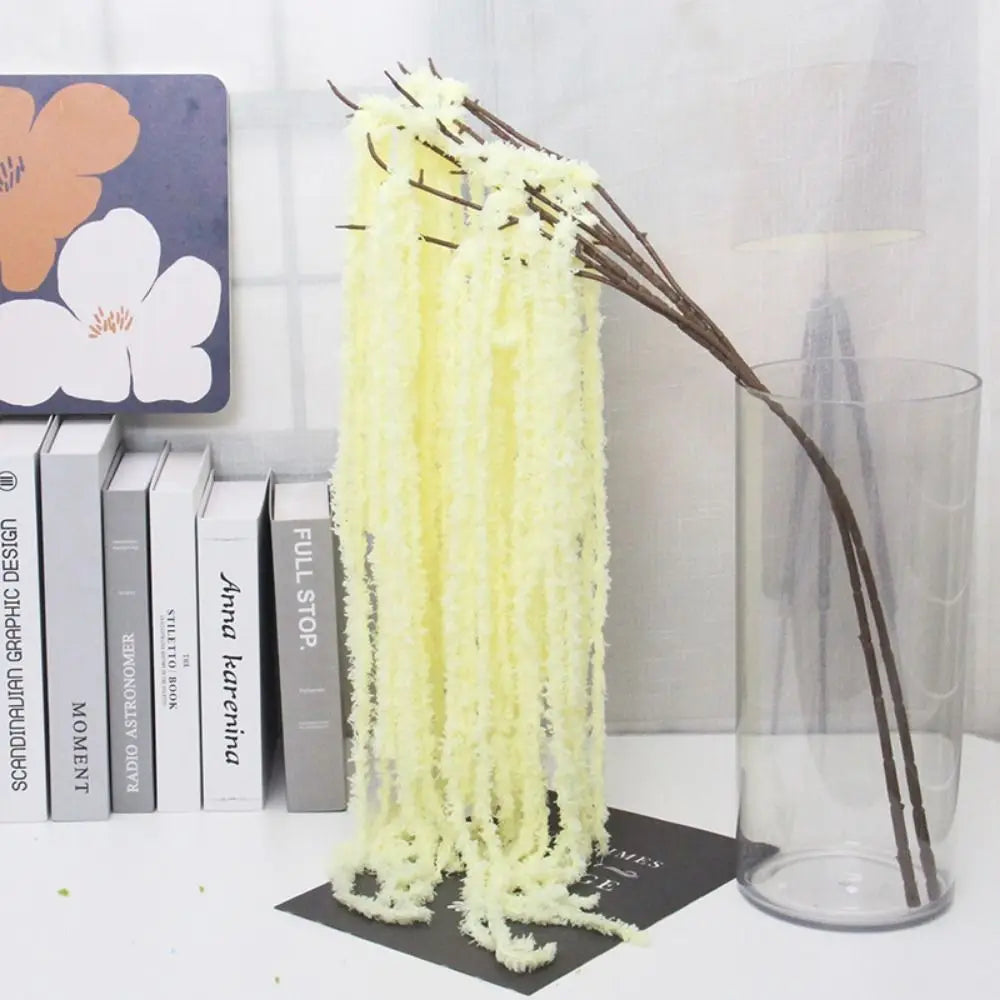 Multicolor Amaranthus Artificial Hanging Plant – Yarn Tassel