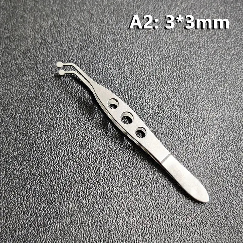Stainless Steel Eyelid Gland Expressor Tweezers | Eye Care Tool