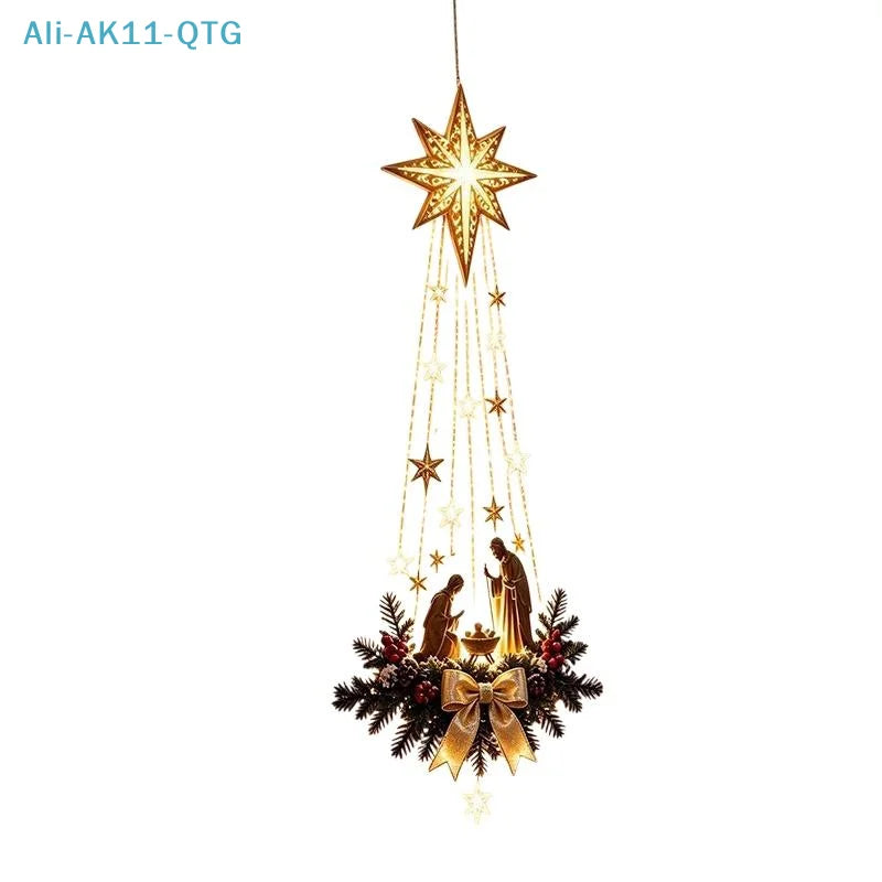 Christmas LED Cascading Waterfall Wall Light | Warm White Glow