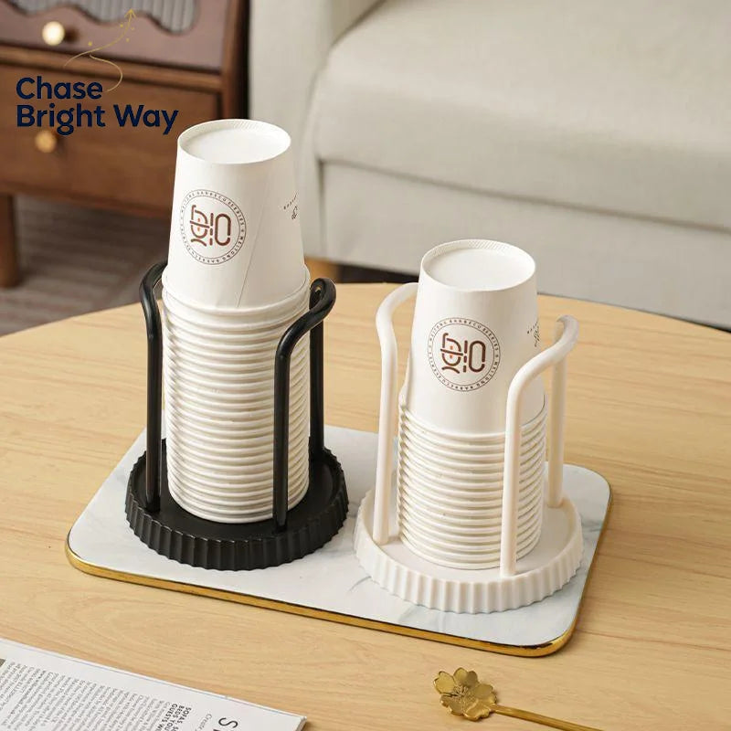 Vertical Disposable Paper Cup Holder Rack | Desktop Organizer