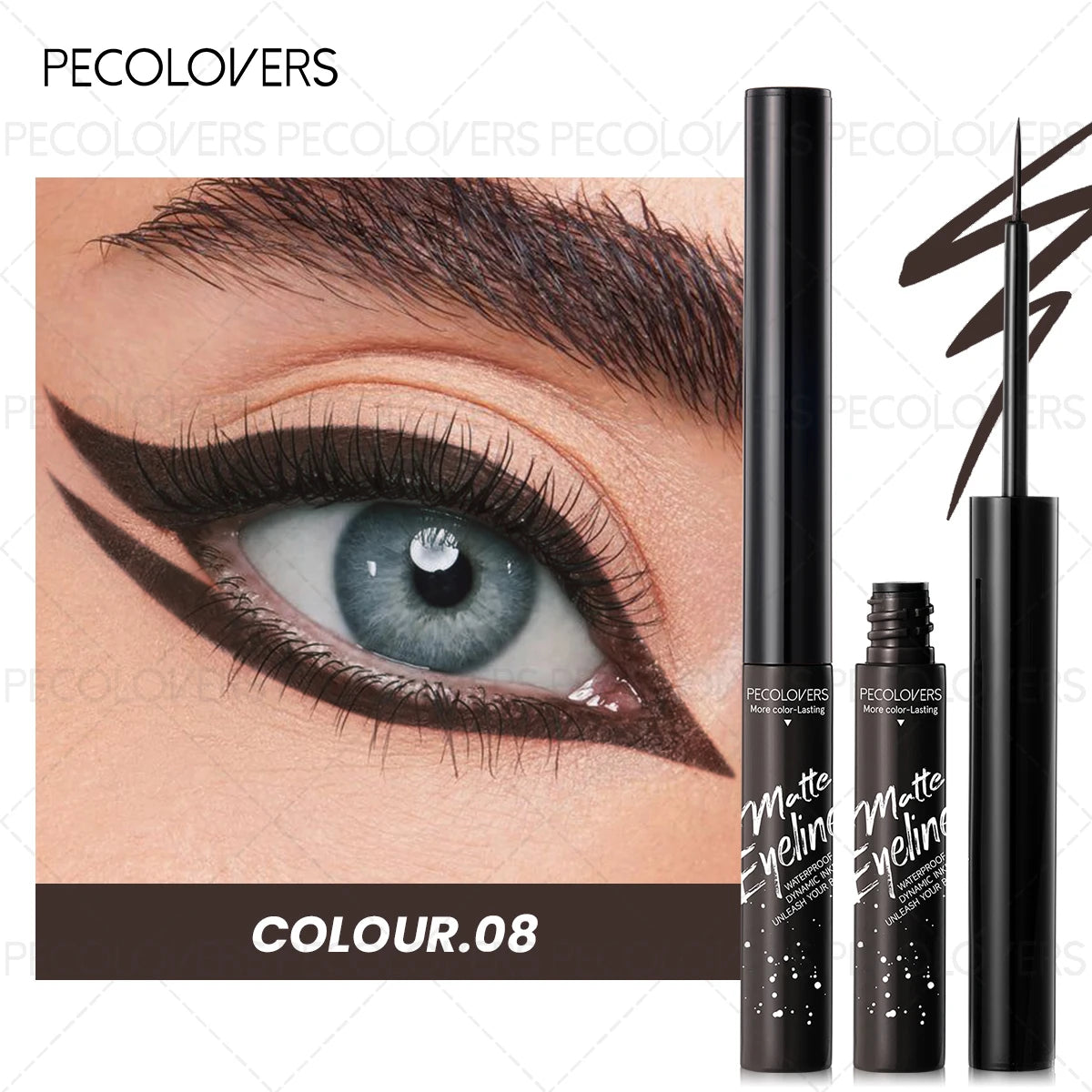 Waterproof Liquid Eyeliner – Ultra-Fine Tip, Smudge-Proof