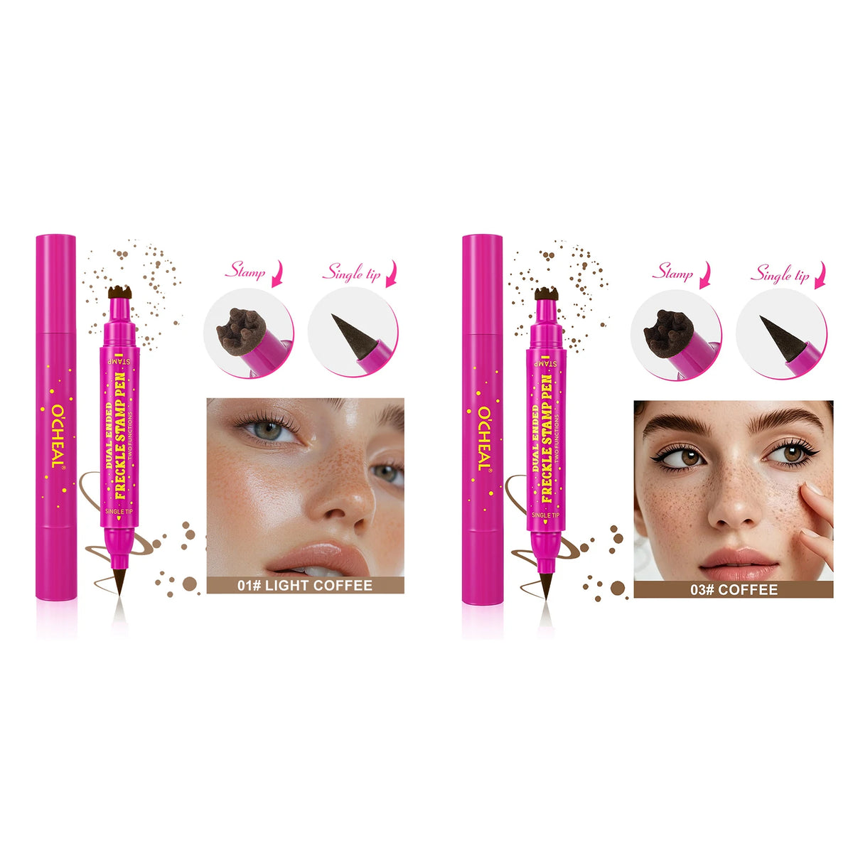 BOSUYA Dual-Ended Waterproof Faux Freckle Pen – Face Dotting