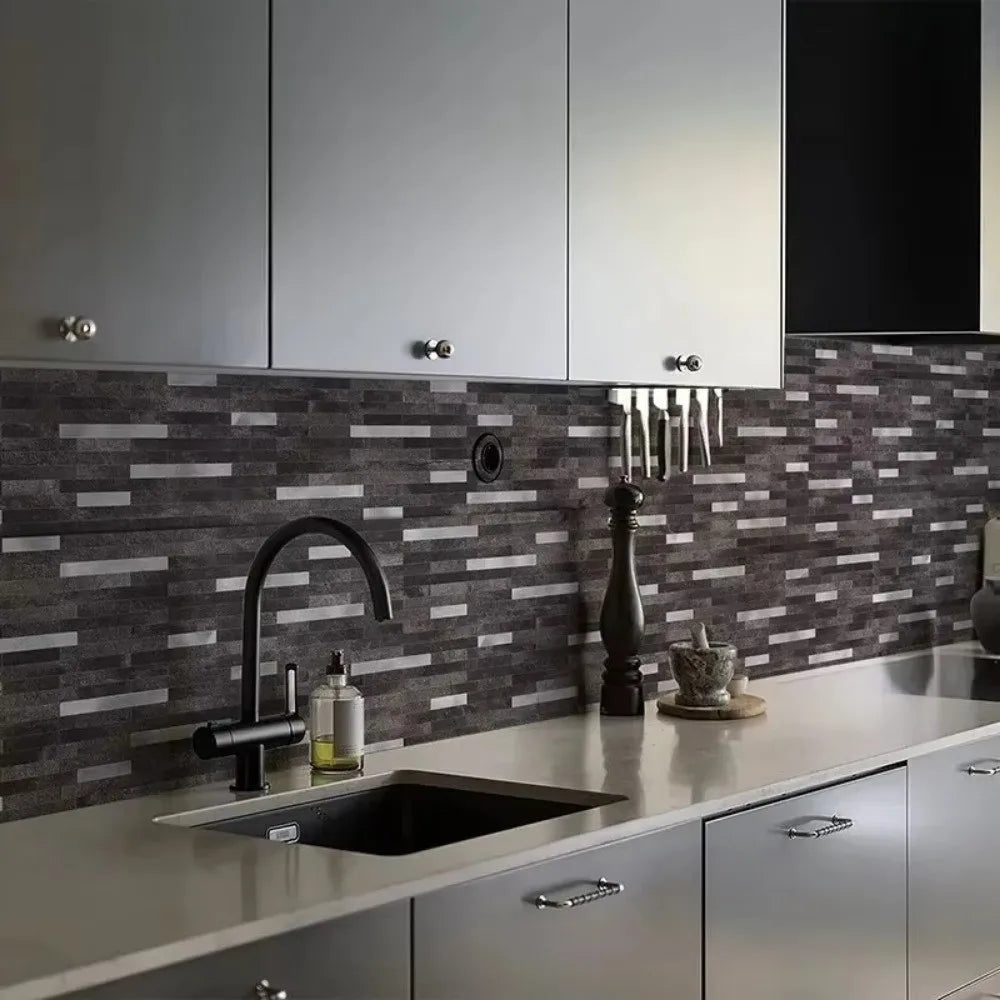 Self-Adhesive Mosaic Tile Stickers | PVC Kitchen Backsplash