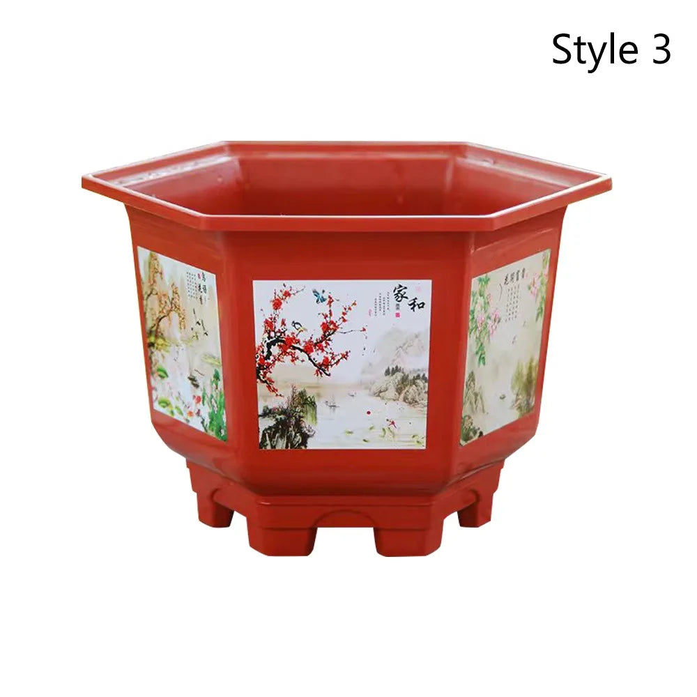Large Hydroponic Planter Pot – Thickened Resin Plastic 9.84"