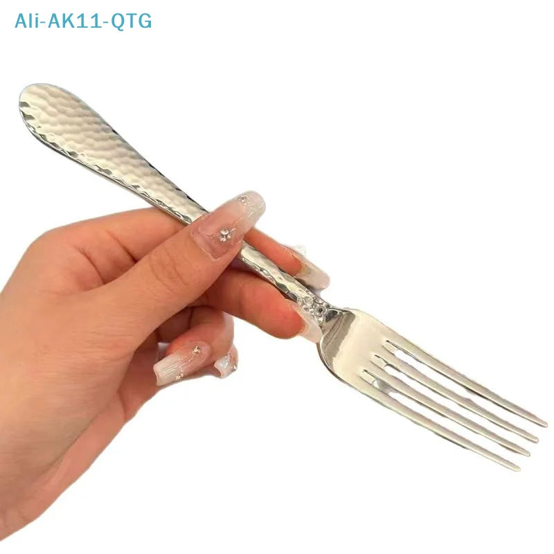 Stainless Steel Table Forks Set – Korean Cutlery 18cm