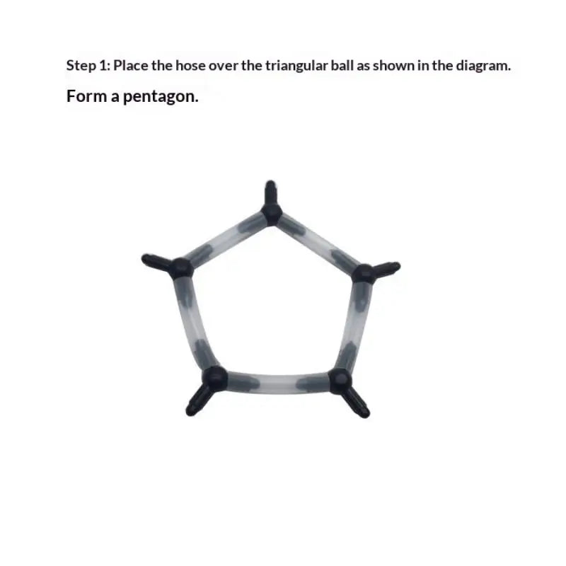 DIY C60 Buckminsterfullerene 3D Molecular Model STEM Kit