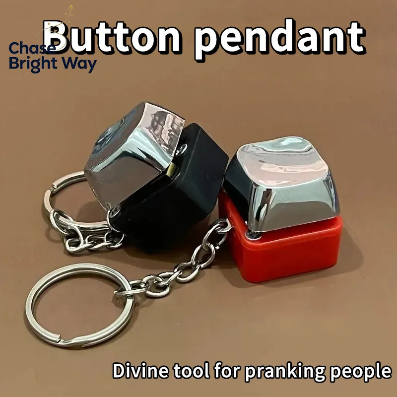 Electric Shock Prank Keychain – Novelty Trick Button Toy