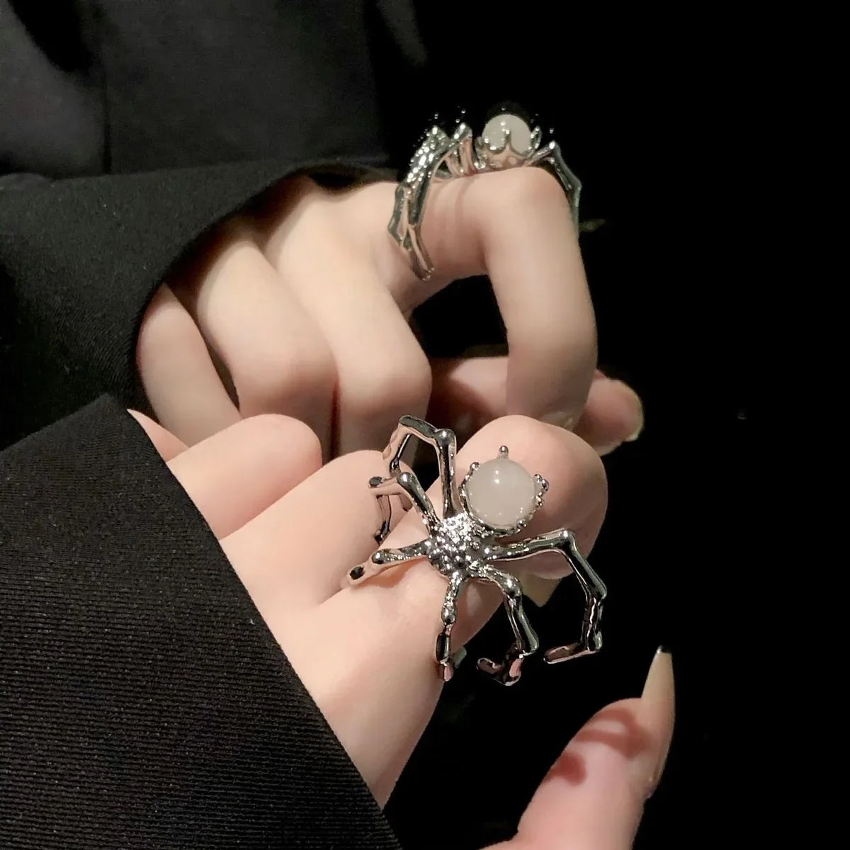 Spider Fashion Ring for Women – Punk Zinc Alloy Statement Jewelry