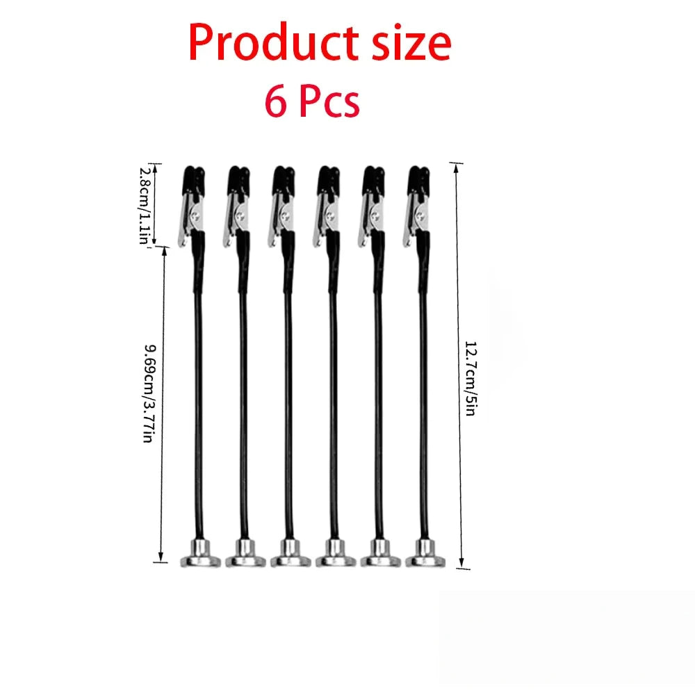 12-Piece Bendable Alligator Clip Sticks with Magnetic Base