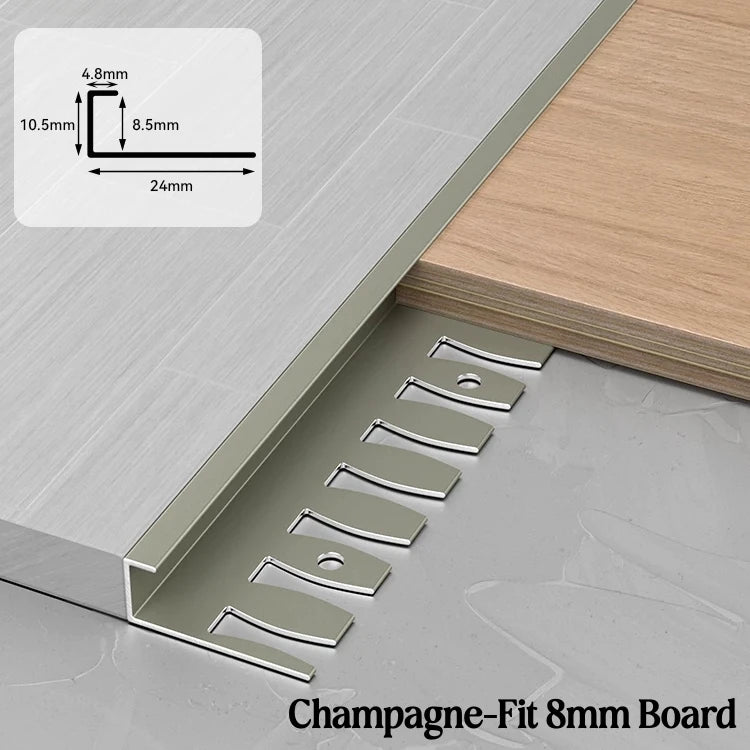 C-Shape Aluminum Stair Nosing Edge Banding Strip | Bendable