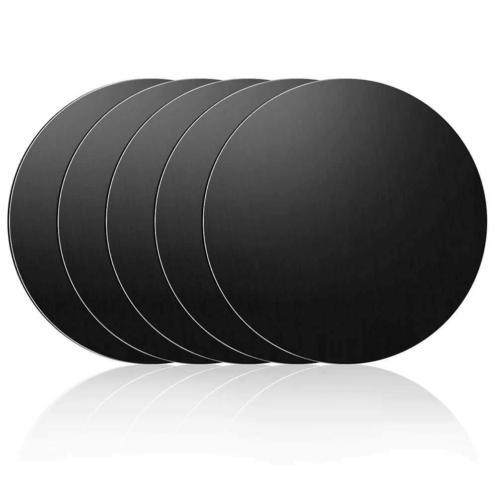 Magnetic Metal Disk Plates for Car Phone Holder – 5-Pack