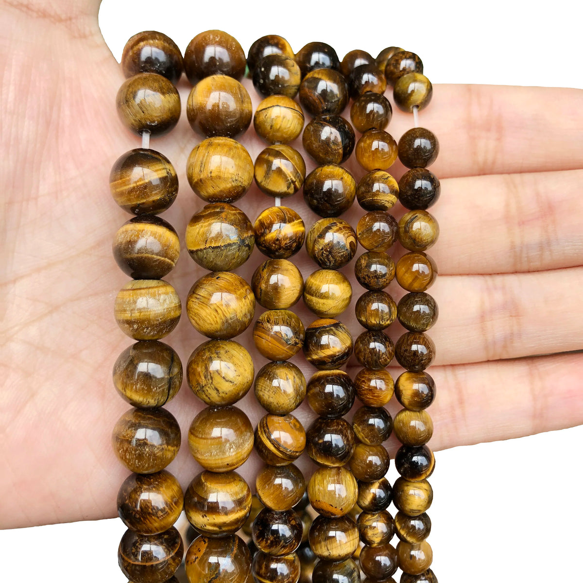 Yooperlite Fire Sodalite Round Stone Beads – 15" Jewelry Strand