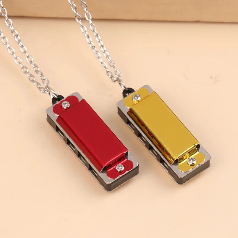 Mini Necklace Harmonica – 4-Hole 8-Tone Kids Music Gift