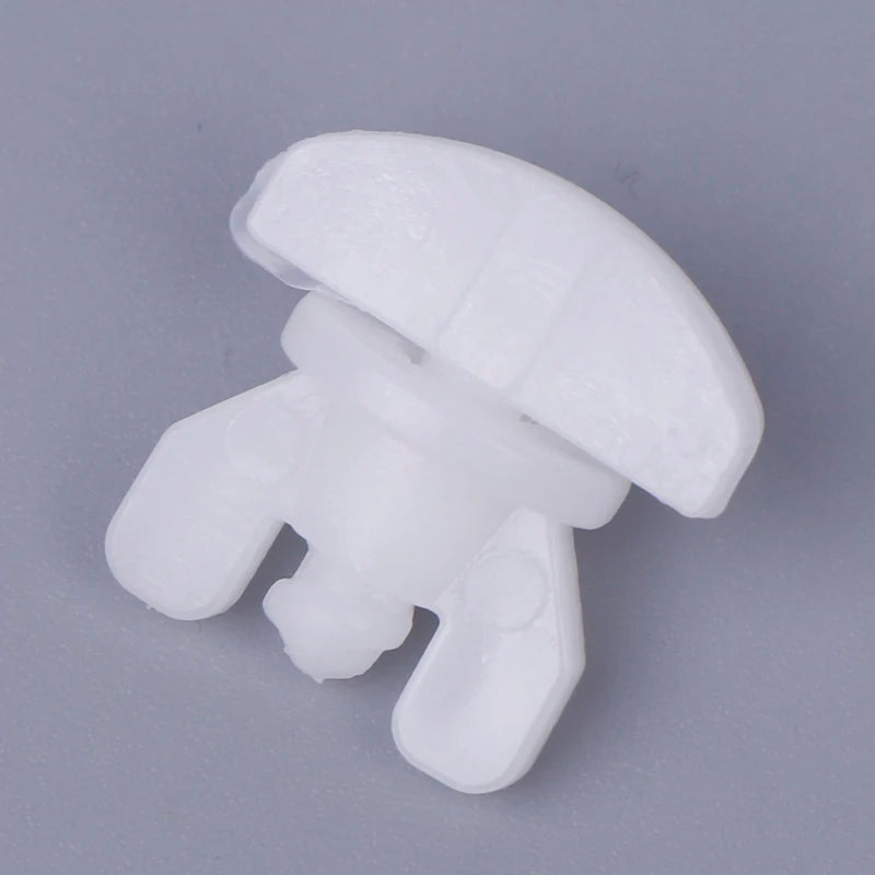 20-Pack White Plastic Curtain Track Stoppers & Drapery Gliders