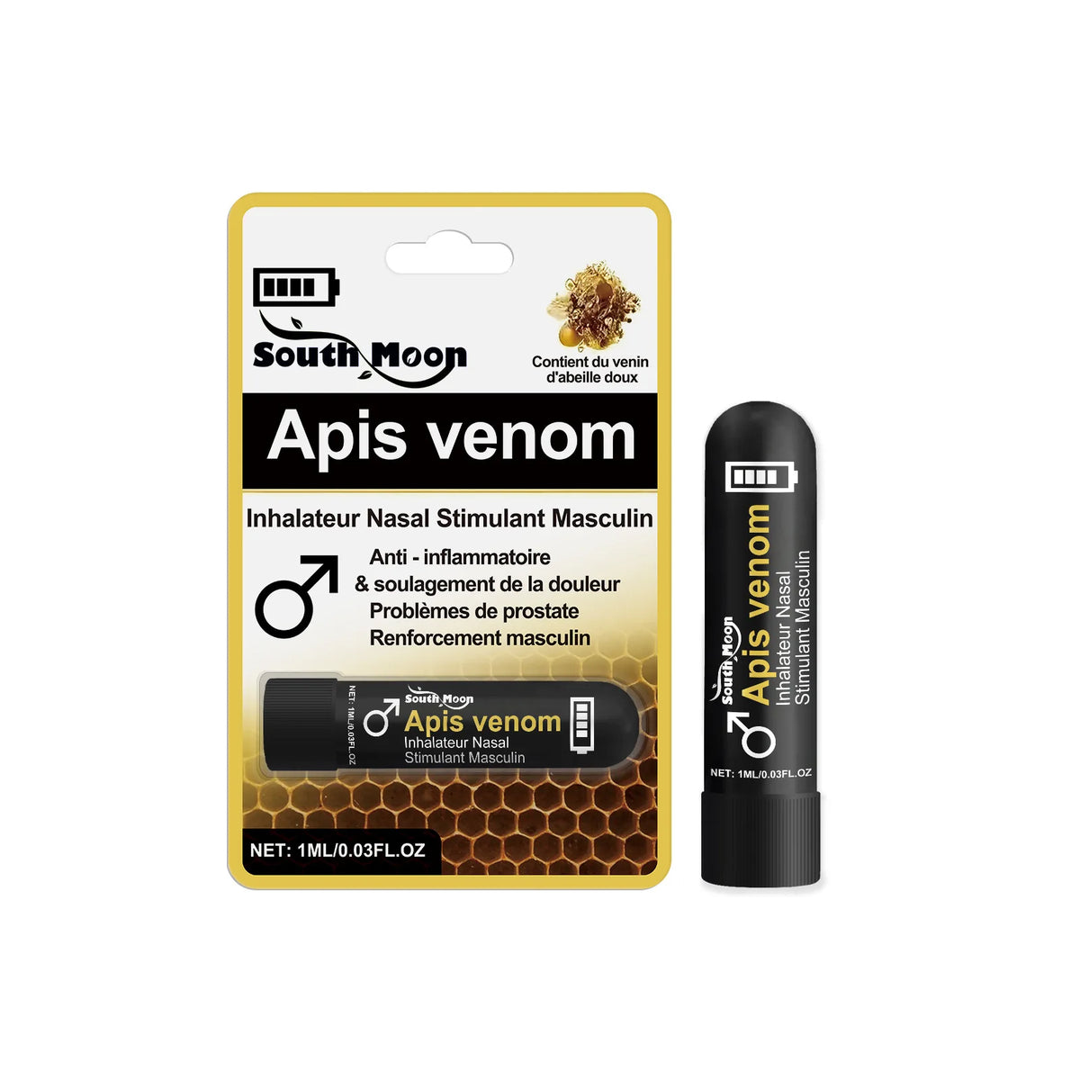 Men's Nasal Inhaler Stick – Cooling Mint & Bee Venom Formula