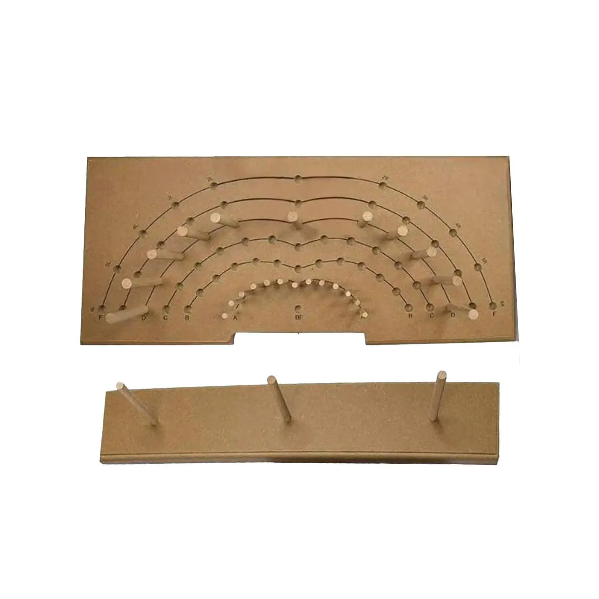 Wooden Bow Maker Tool – DIY Ribbon Bows with Holder & 24 Sticks