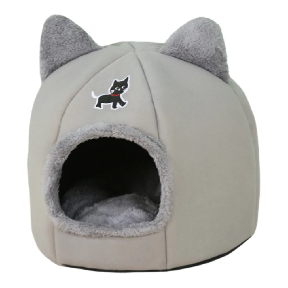 Pumpkin Cat Bed – Cozy Enclosed Pet Cave for Cats & Small Dogs