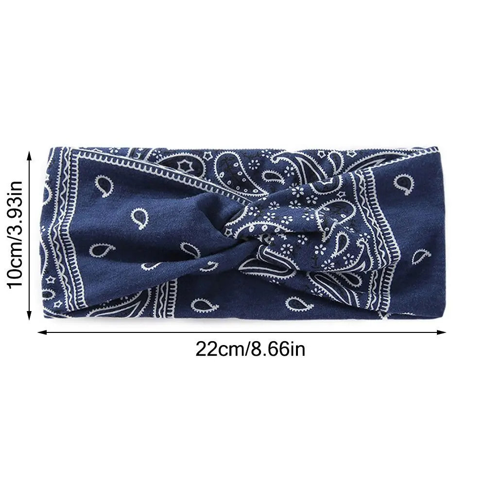 Women's Stretchy Twisted Headband – Non-Slip Yoga Sport Wrap