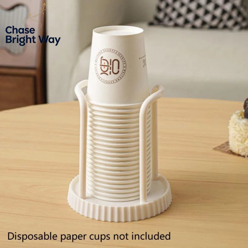 Vertical Disposable Paper Cup Holder Rack | Desktop Organizer