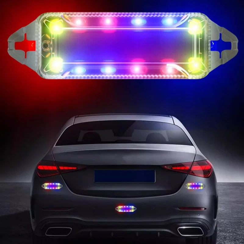 Solar LED Strobe Warning Light – Waterproof Vehicle Safety Flasher