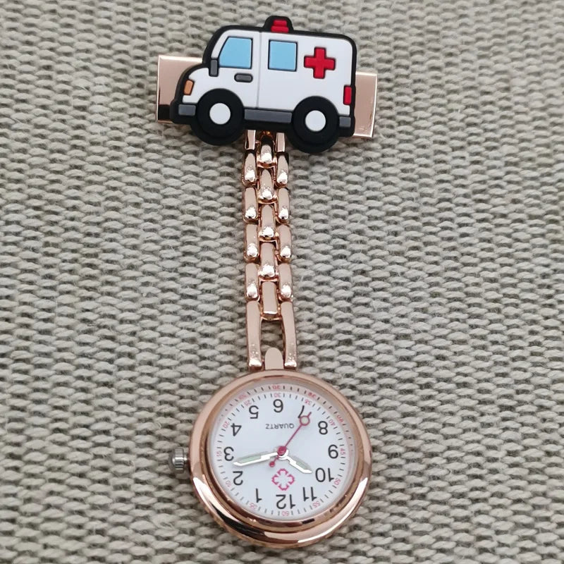 Stethoscope Pin Brooch Nurse FOB Pocket Watch | Quartz