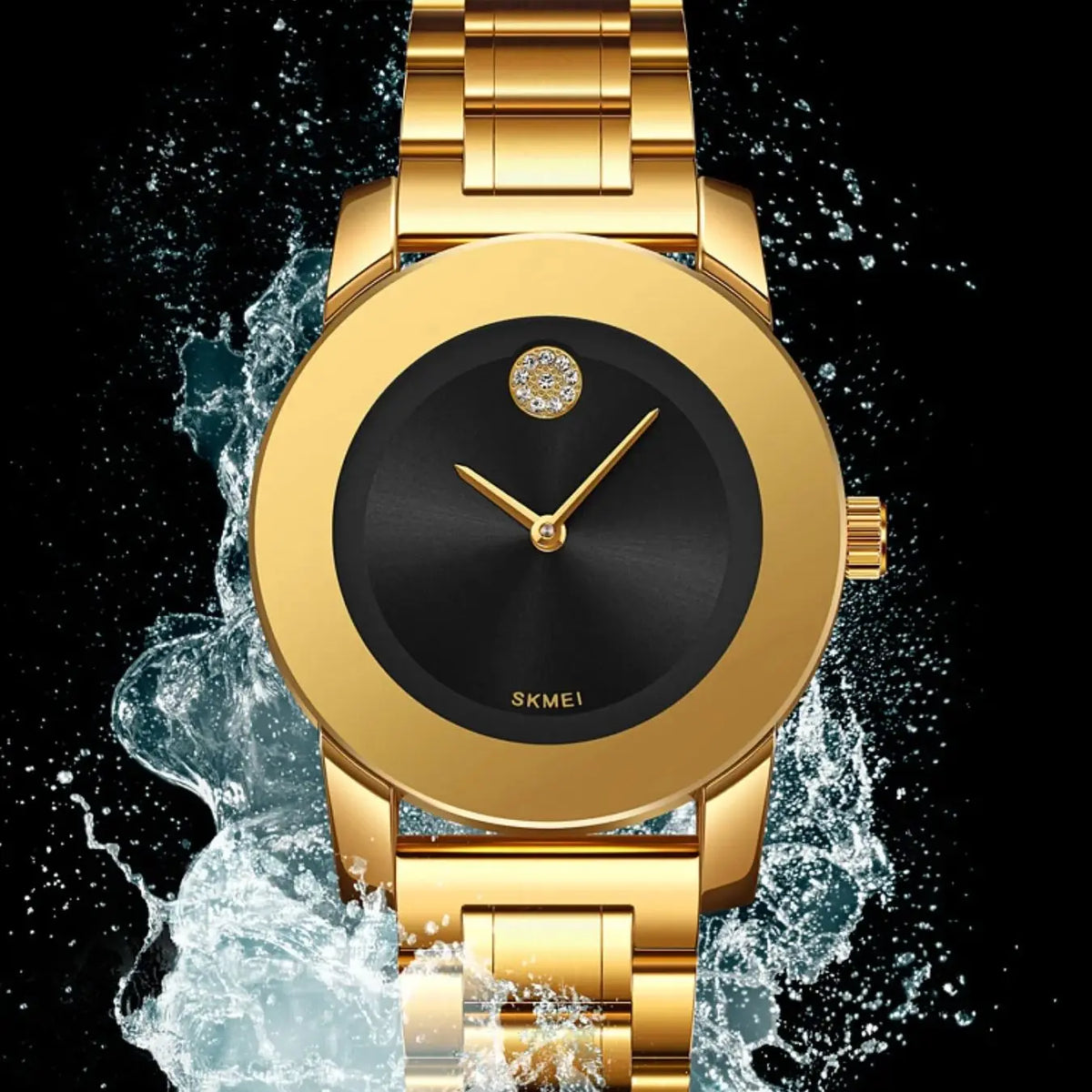 Women's Elegant Quartz Watch – Light Luxury Stainless Steel