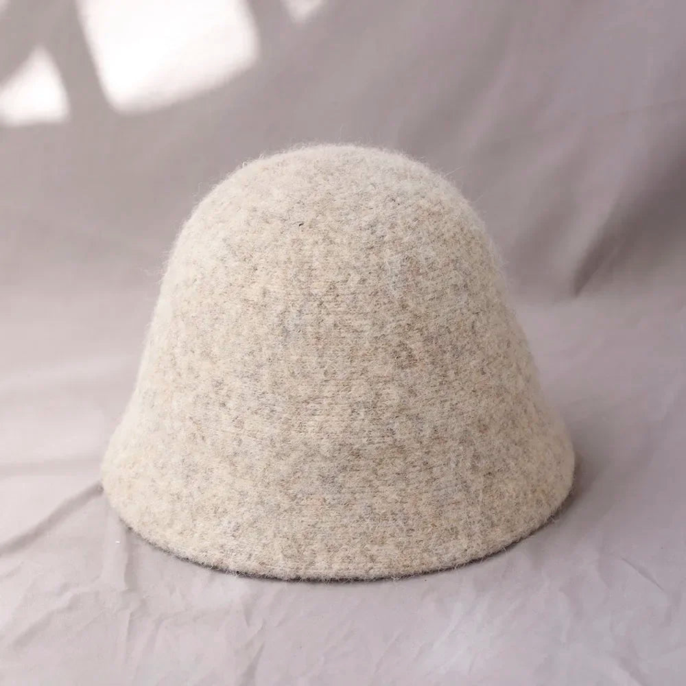 Women's Winter Knit Bucket Hat – Warm Fisherman Cap