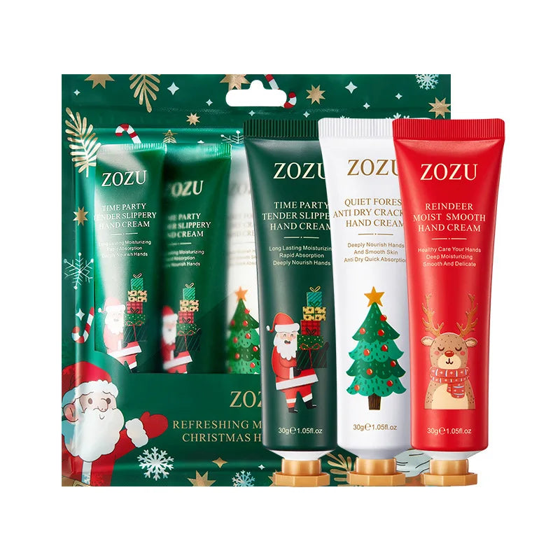 ZOZU 5-Piece Christmas Hand Cream Set – Moisturizing Gift