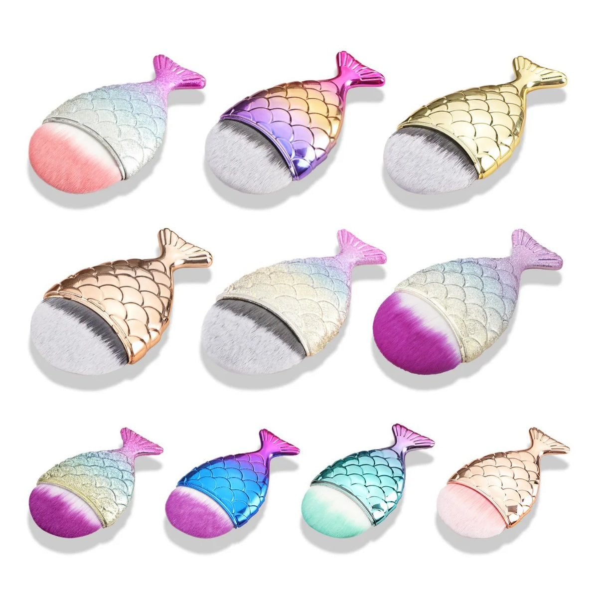 Mermaid Fish Tail Foundation Makeup Brush – BB Cream Blender