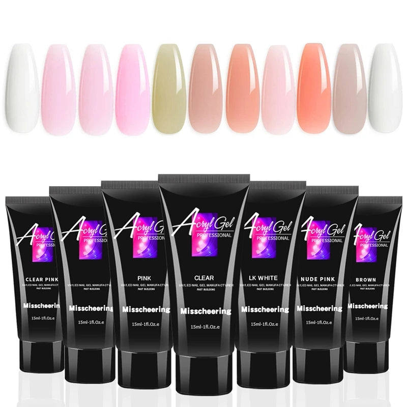 Poly Nail Extension Gel 30ml – Pure Color Crystal Builder