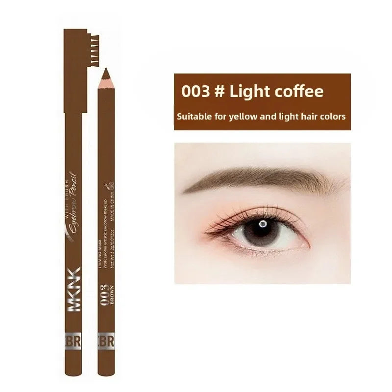 Wooden Double-Ended Eyebrow Pencil – 4 Shades, Waterproof