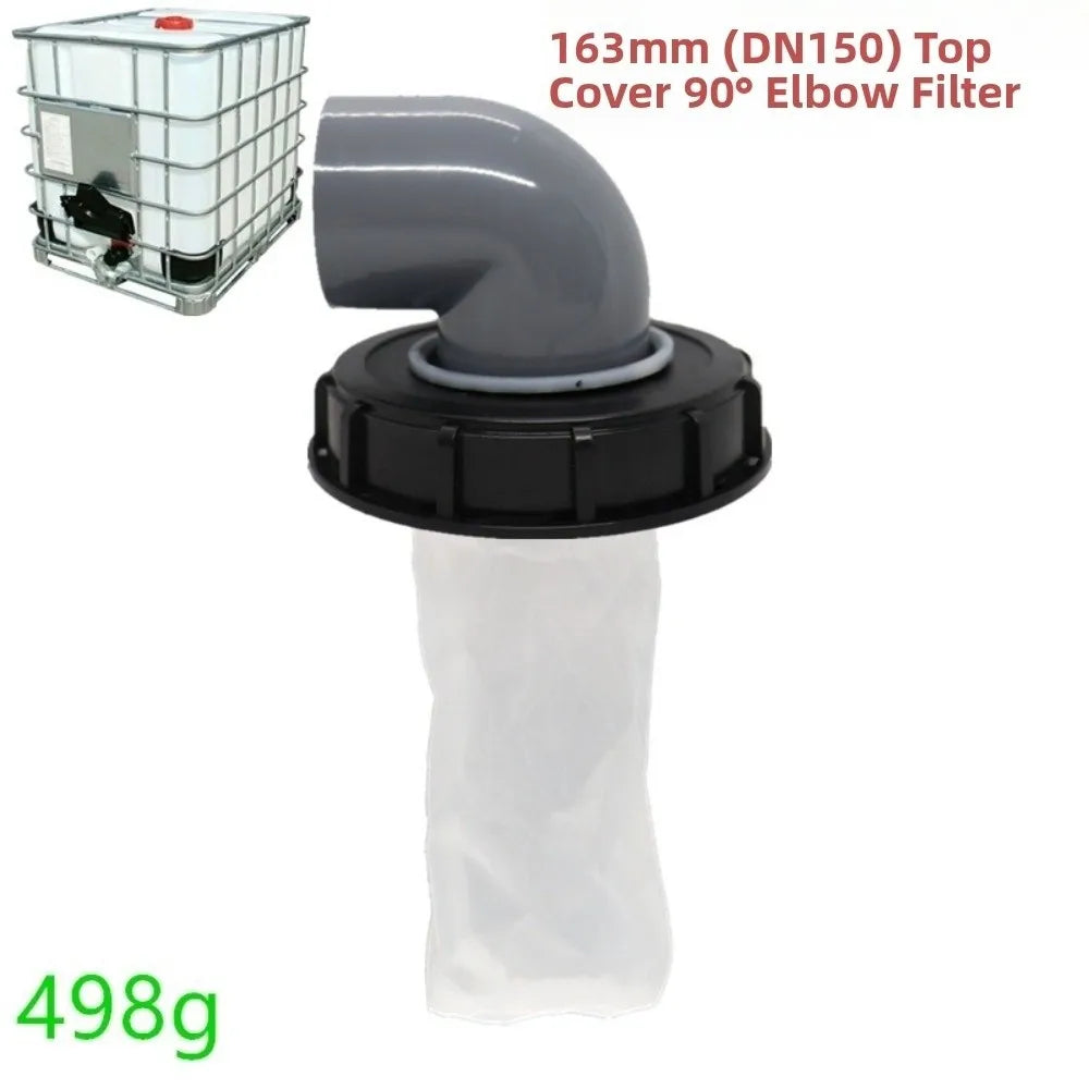 IBC Tote Tank Filter Cover – Nylon Mesh Lid 90° & 45°
