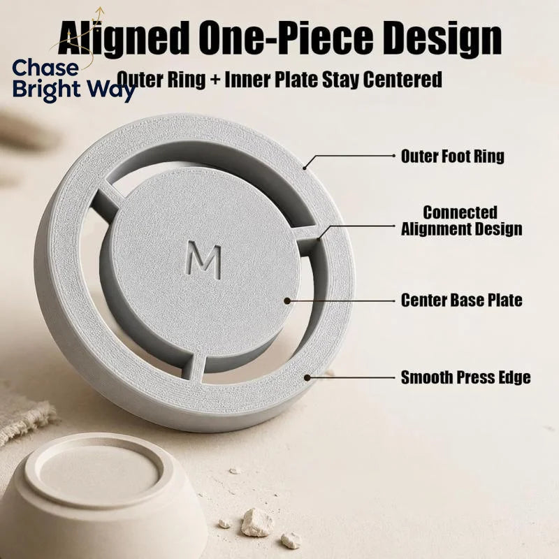 Pottery Foot Ring Template Set – 5 Sizes PLA Clay Cutter