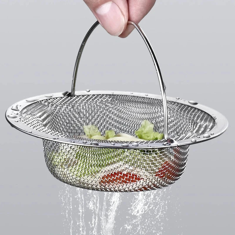 Stainless Steel Sink Strainer with Handle – 1/2/4 Pack
