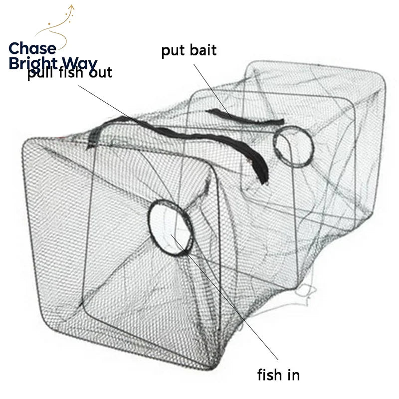Foldable Fish Trap Net – Crab, Shrimp & Crawfish Catcher