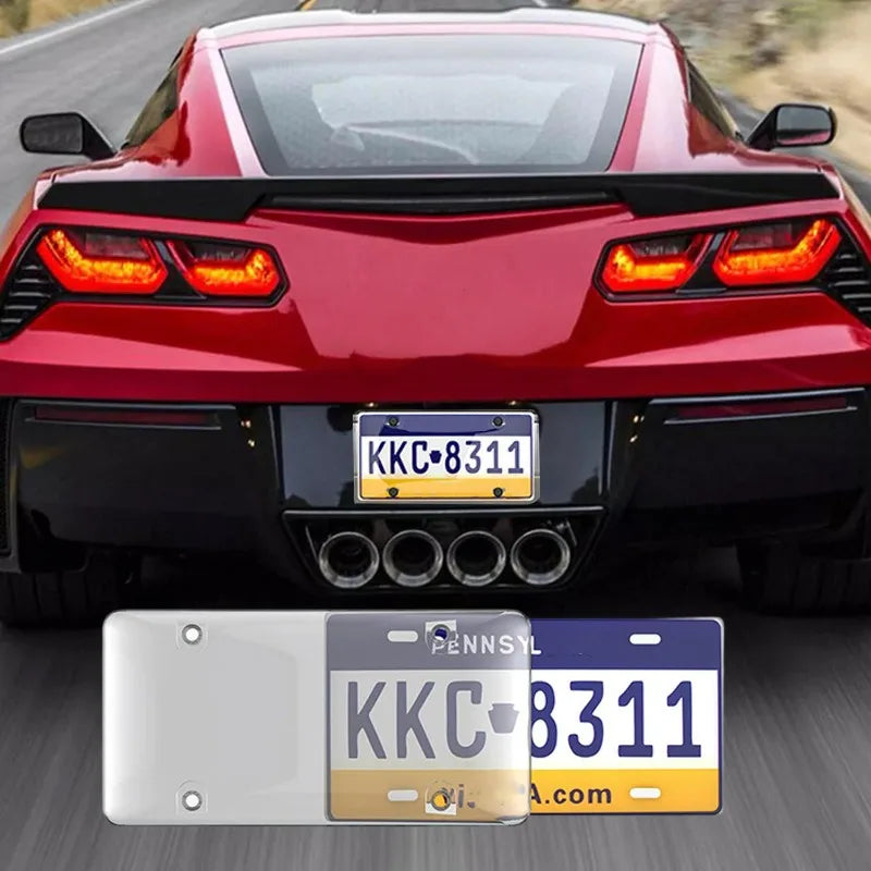 Universal Car License Plate Cover – Anti-Scratch Rustproof ABS
