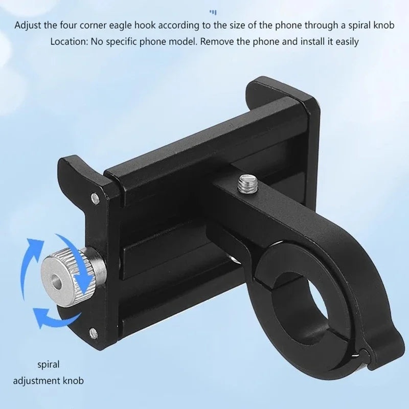 Universal Bike & Motorcycle Handlebar Phone Mount – Metal