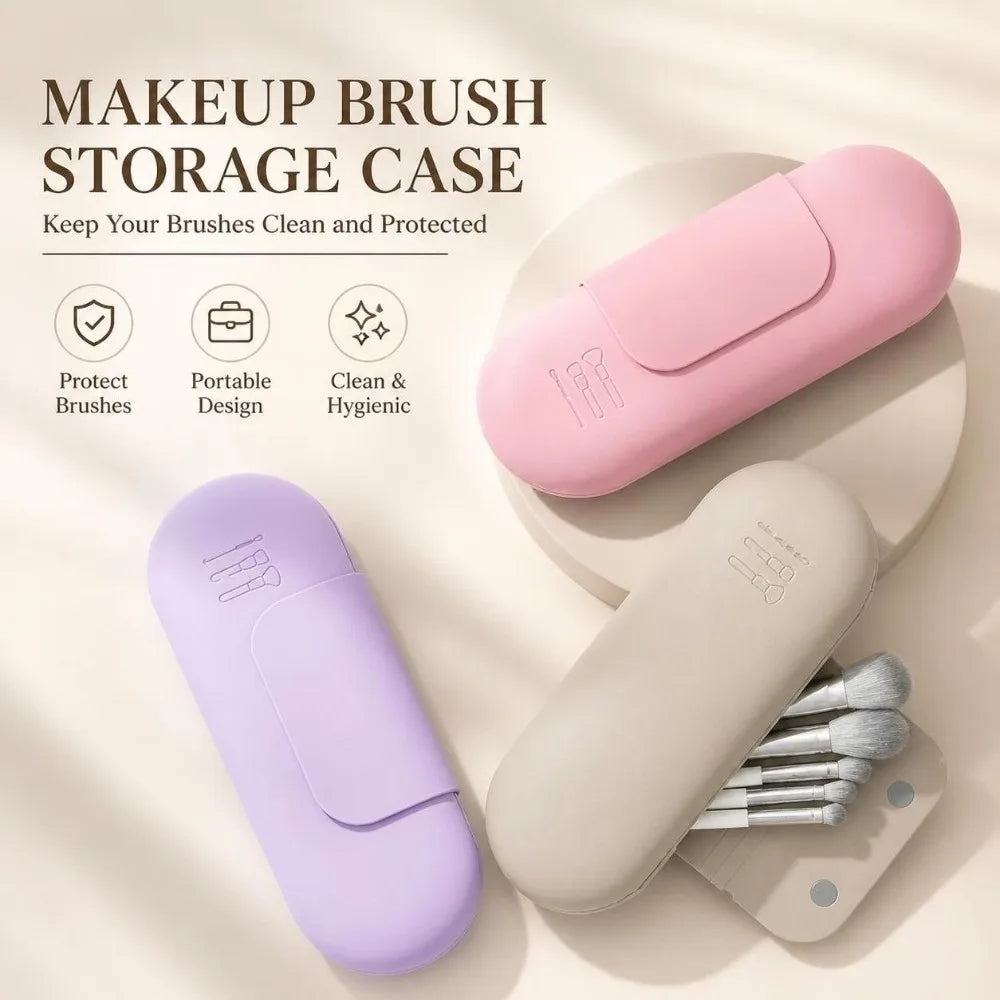 Silicone Makeup Brush Pouch – Magnetic & Waterproof | SAMMY