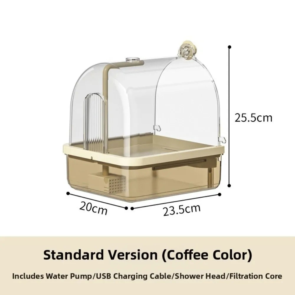 Clear Bird Bathtub – Auto Water Circulation & Filter