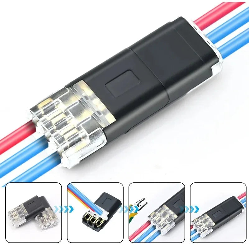 Waterproof 3-Pin Automotive Wire Connector | No-Solder Quick Fit