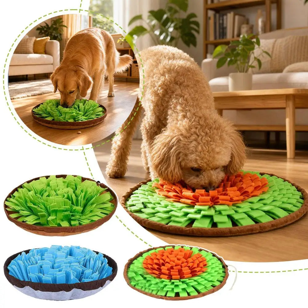 Pet Snuffle Mat for Dogs – Slow Feeder Interactive Foraging Toy